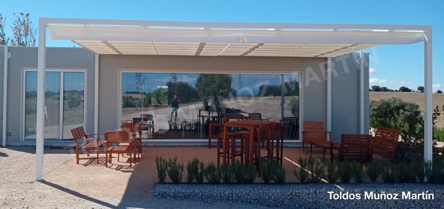 Pérgolas instalado por Toldos Muñoz Martín – trabajo 16