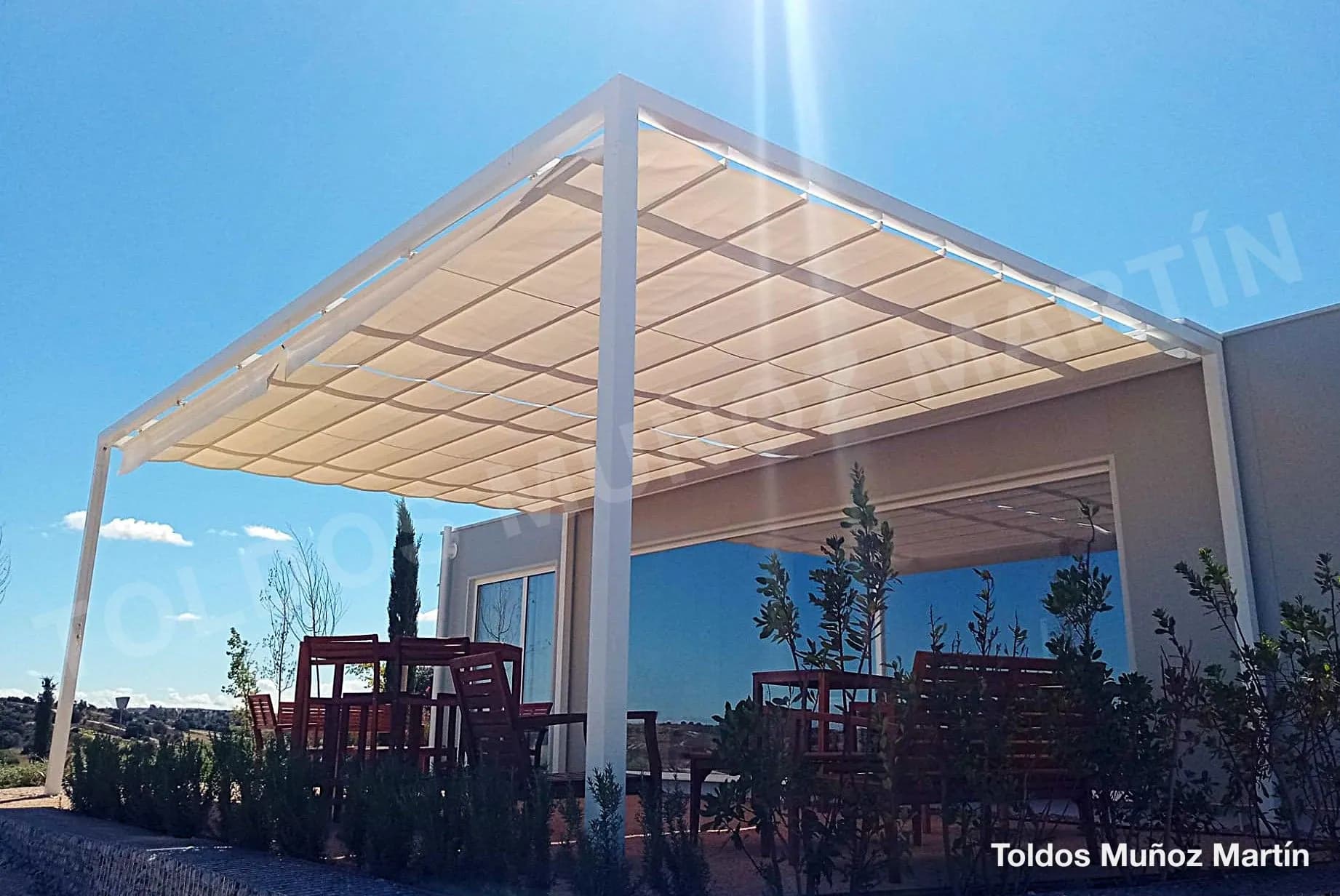 Pérgolas instalado por Toldos Muñoz Martín – trabajo 19